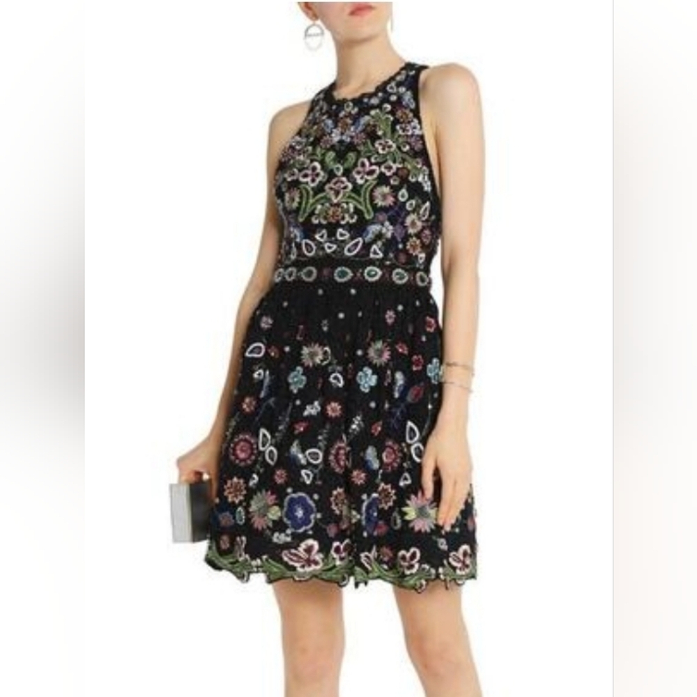 Alice And Olivia Embroidered And Beaded